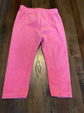 Old Navy Coral Pink Ribbed Corduroy Baby Leggings